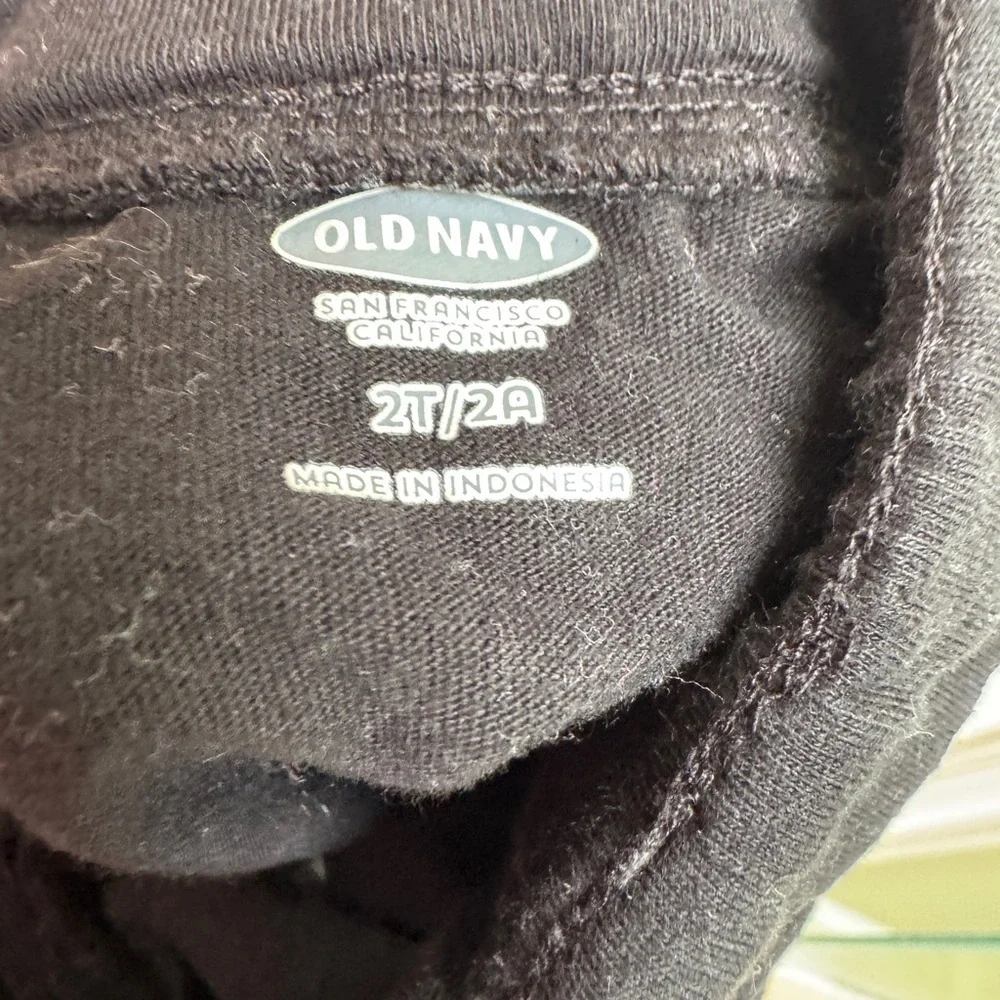 Old Navy 2T Girls Black Soft Flowy Skirt